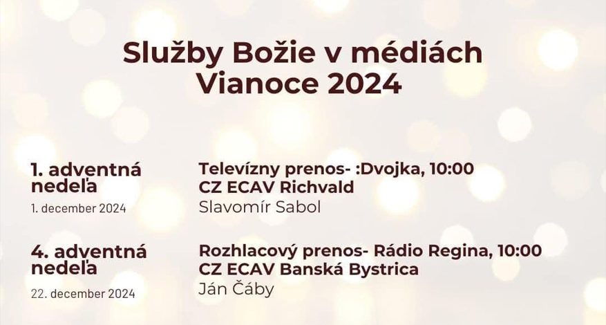 Služby Božie v médiach 24