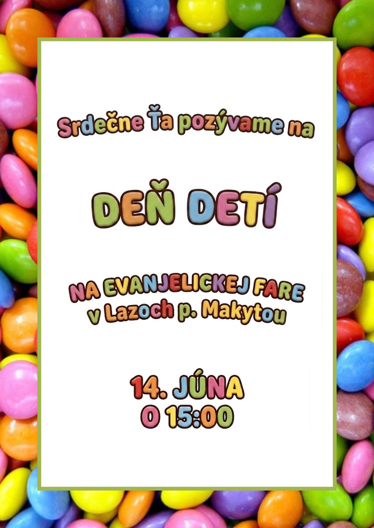 pozvánka Deň detí 2026